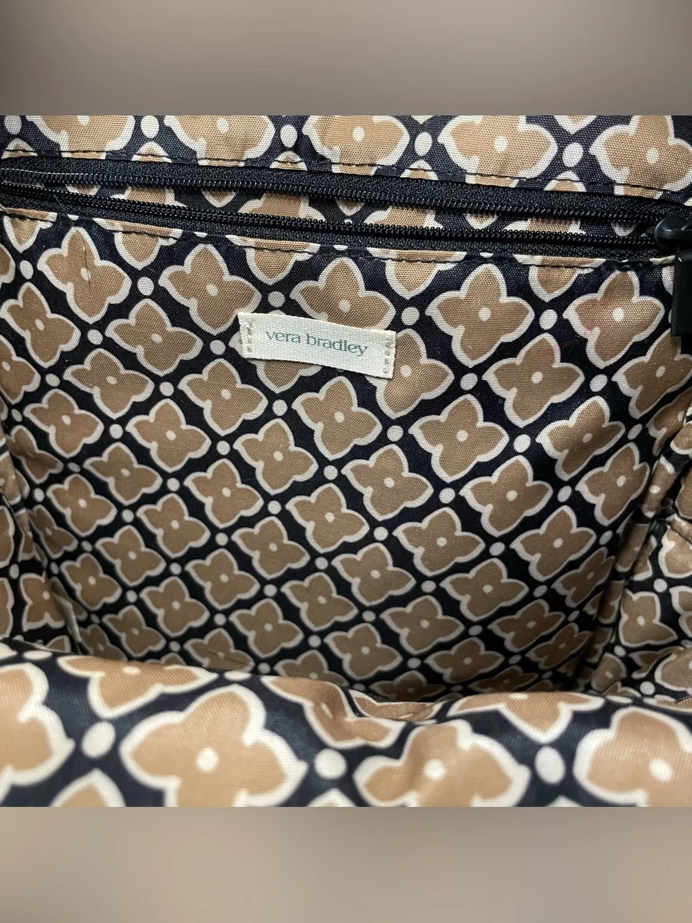 Vera Bradley mini Women’s Black Quilted Backpack - Classic Everyday Bag